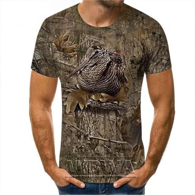 T-shirt de camouflage pour aventures en plein air et activités de chasse – Lamylie