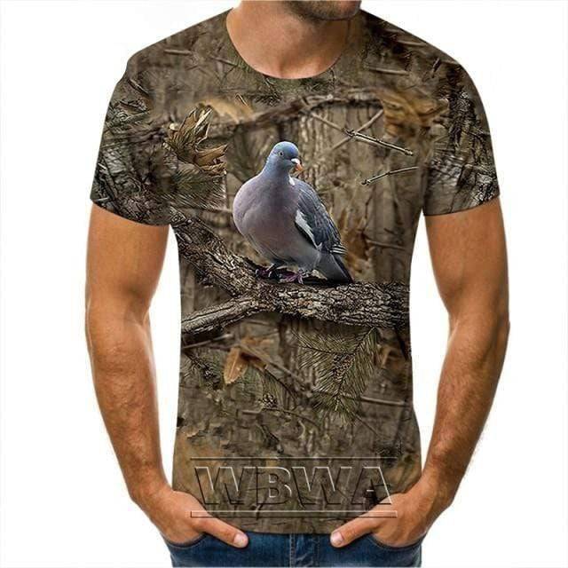 T-shirt de camouflage pour aventures en plein air et activités de chasse – Lamylie