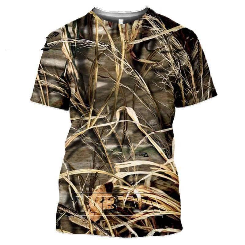 T-shirt de camouflage pour aventures en plein air et activités de chasse – Lamylie