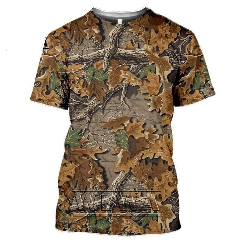 T-shirt de camouflage pour aventures en plein air et activités de chasse – Lamylie