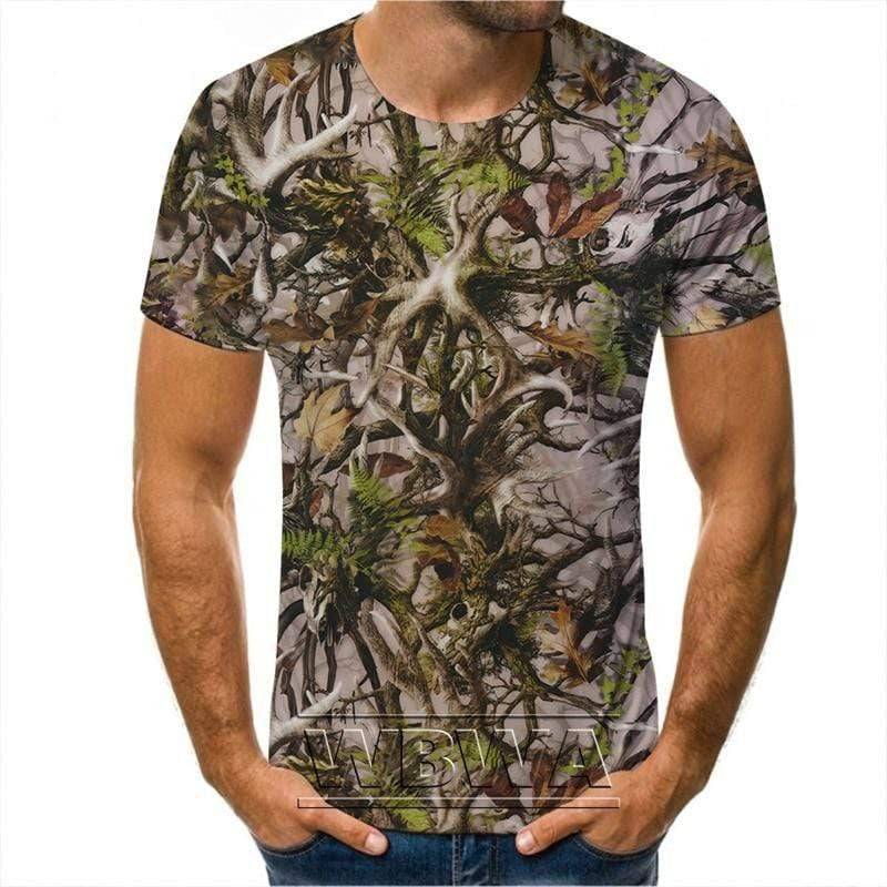 T-shirt de camouflage pour aventures en plein air et activités de chasse – Lamylie