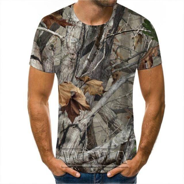 T-shirt de camouflage pour aventures en plein air et activités de chasse – Lamylie