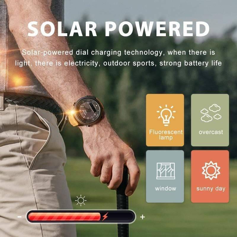 Outdoor Expedition Watch with Digital Solar Compass - Lamylie