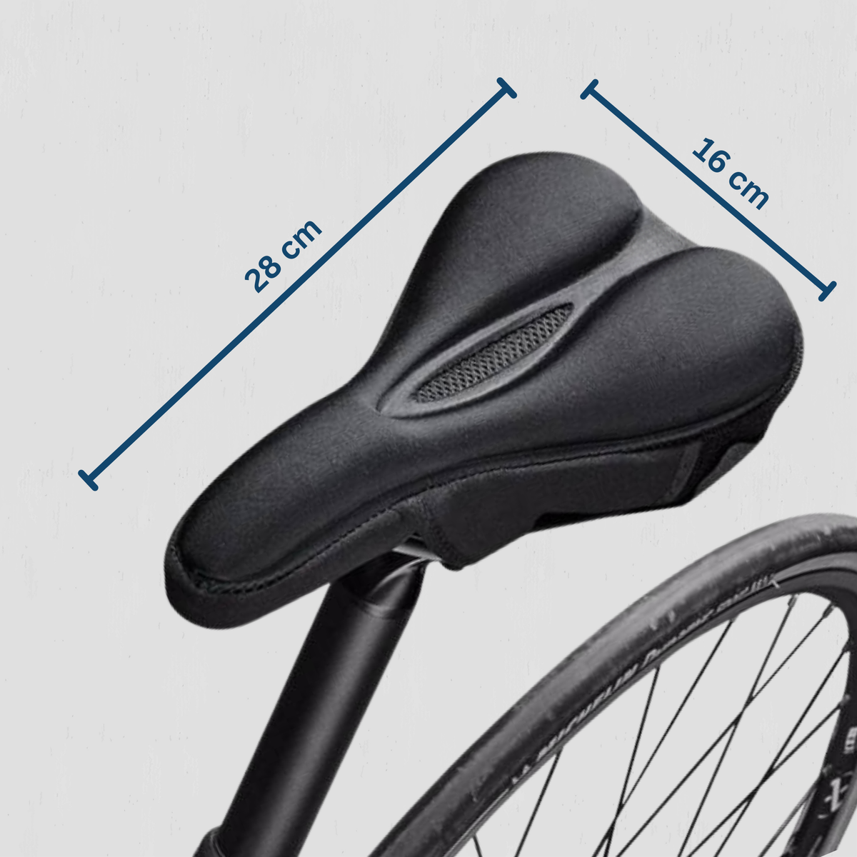 Komfortabelt cykelsæde med ergonomisk støtte - Lamylie