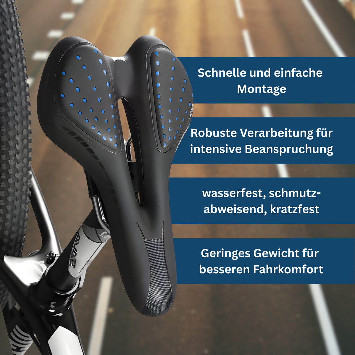 Comfortabel fietszadel met ergonomisch ontwerp - Lamylie
