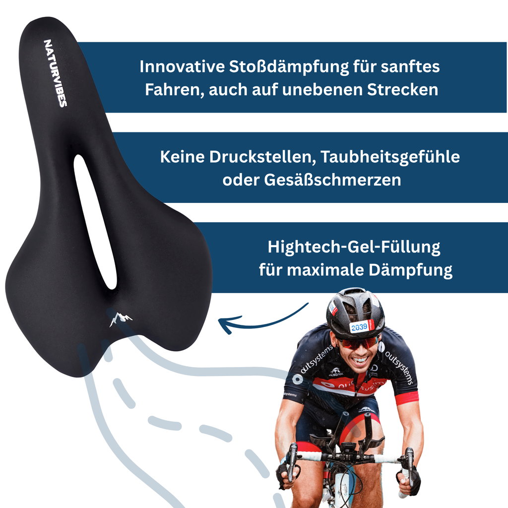 Comfortable Cushion for Cycling Saddle – Ergonomic Design - Lamylie