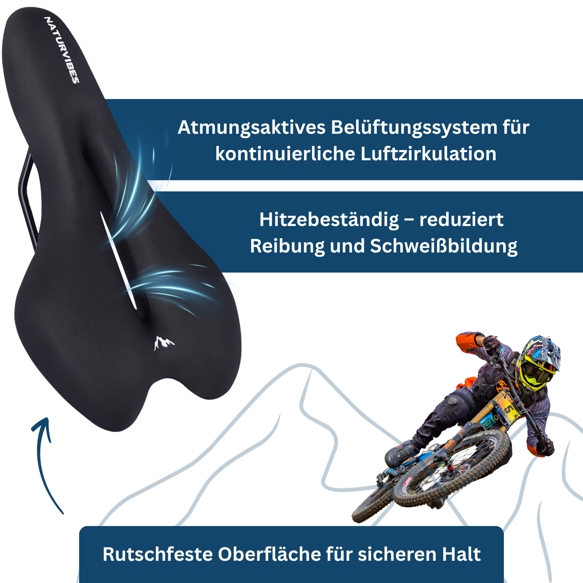 Comfortable Cushion for Cycling Saddle – Ergonomic Design - Lamylie