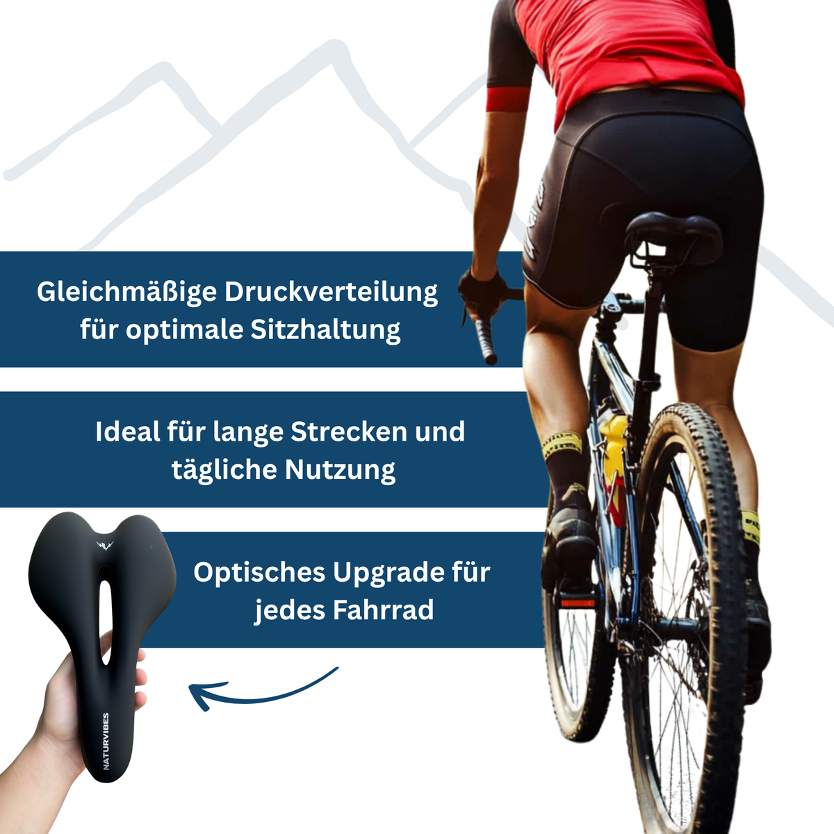 Comfortable Cushion for Cycling Saddle – Ergonomic Design - Lamylie