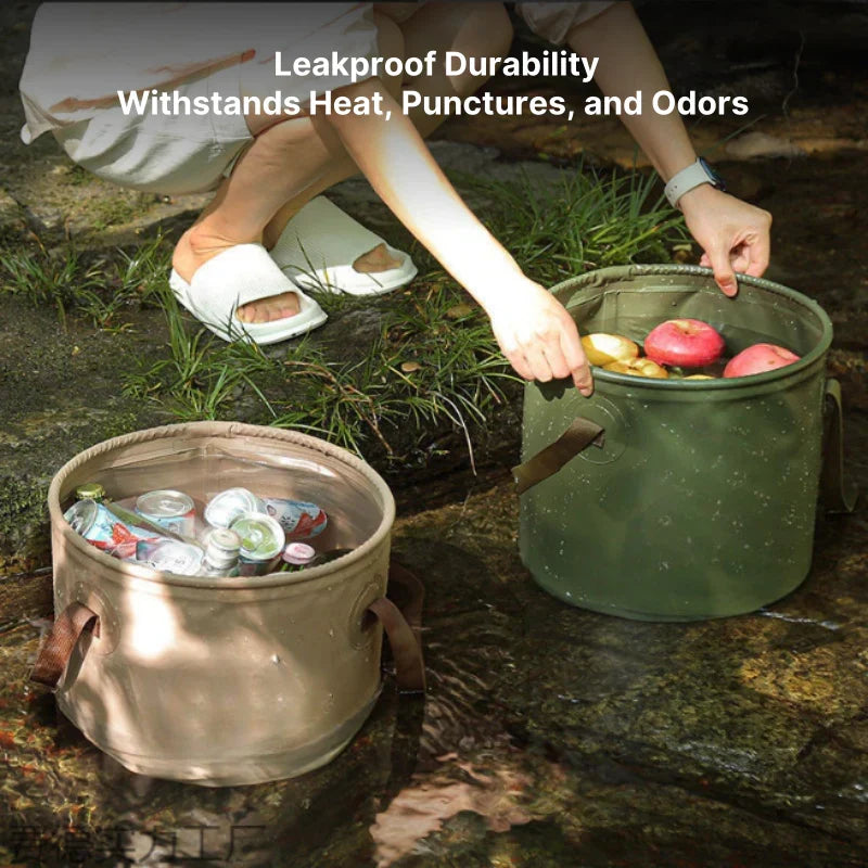 Cubo de agua plegable para actividades al aire libre - Lamylie