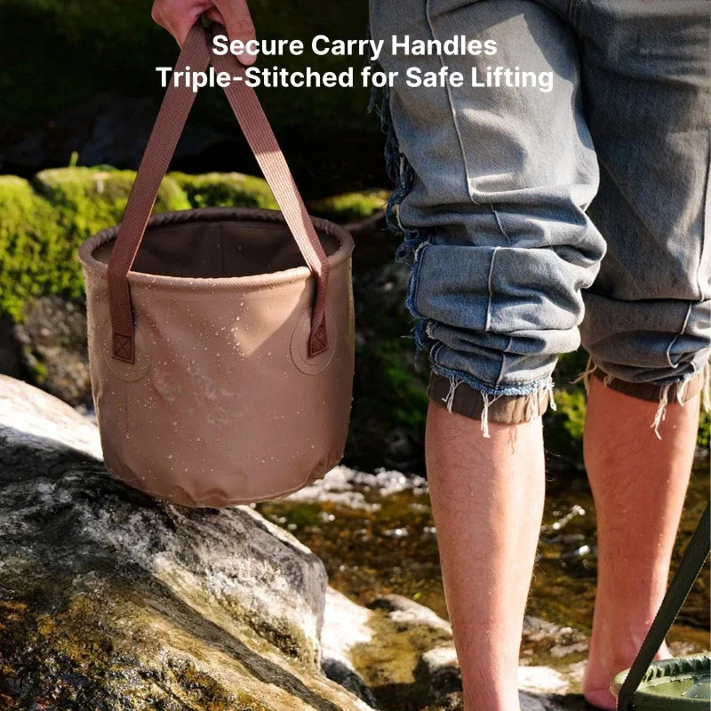 Cubo de agua plegable para actividades al aire libre - Lamylie