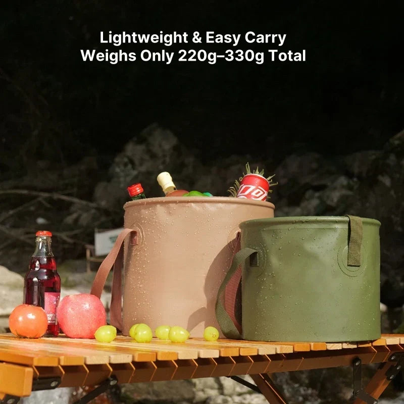 Cubo de agua plegable para actividades al aire libre - Lamylie
