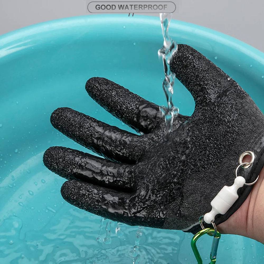 Gants de pêche à doigts couvrants avec aimant de dégagement pour protéger les mains - Lamylie