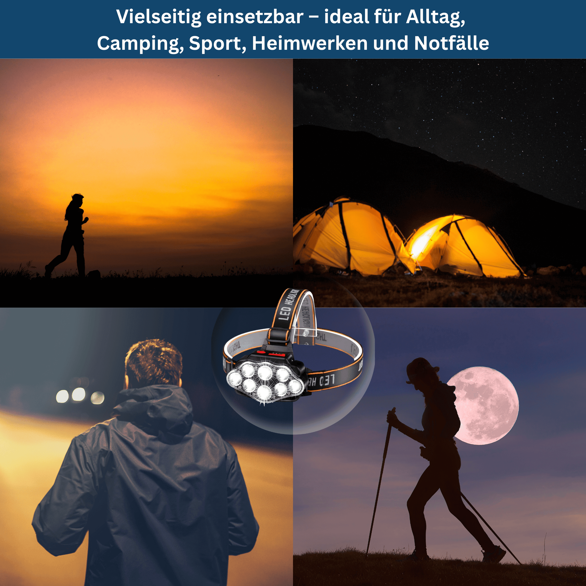 Night Activity Headlamp with LED Lighting - Lamylie