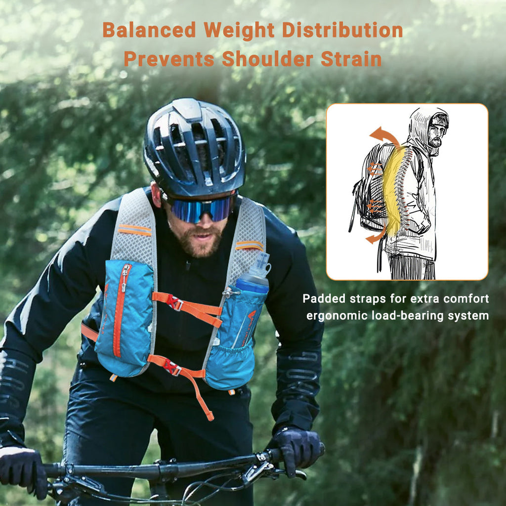 Lightweight Cycling and Hiking Backpack with Breathable Fabric - Lamylie