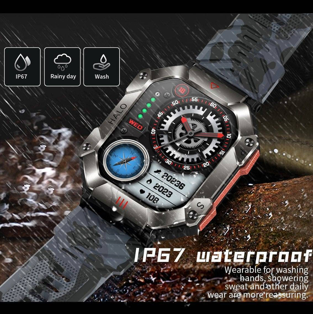 Robuste Smartwatch mit verlängerter Akkulaufzeit und Aktivitätsüberwachung - Lamylie