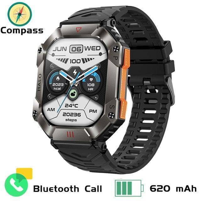 Robuste Smartwatch mit verlängerter Akkulaufzeit und Aktivitätsüberwachung - Lamylie