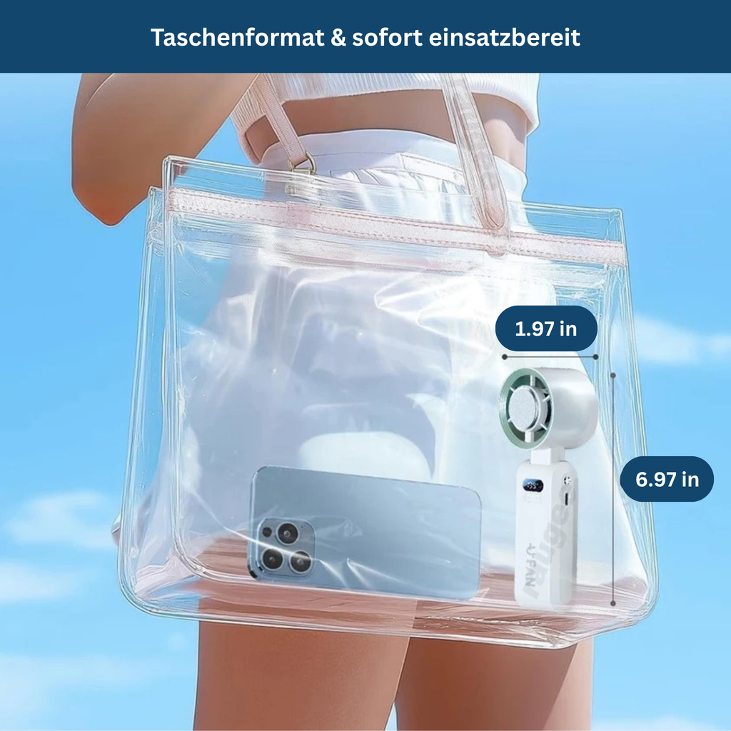 Ventilador de mano compacto y recargable - Lamylie