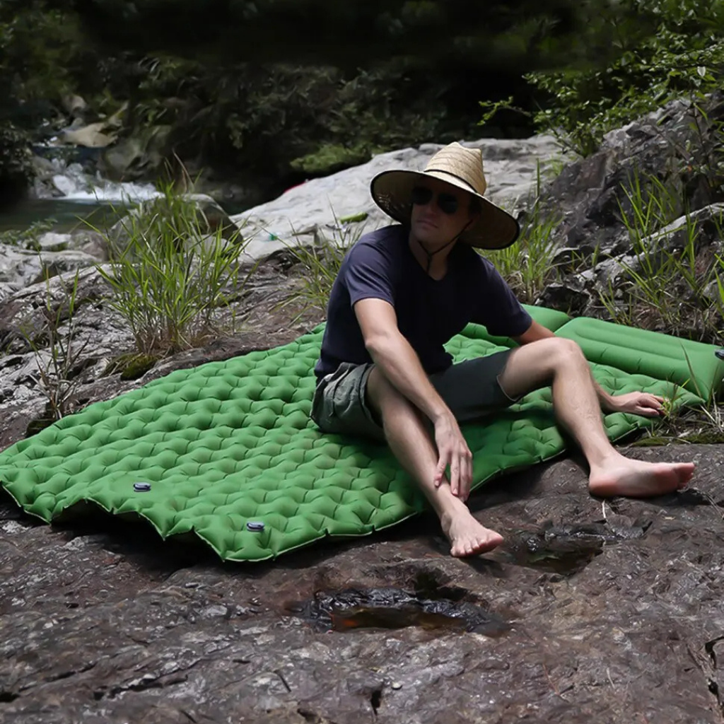 Aufblasbares Luftbett für Camping und Outdoor-Aktivitäten - Lamylie
