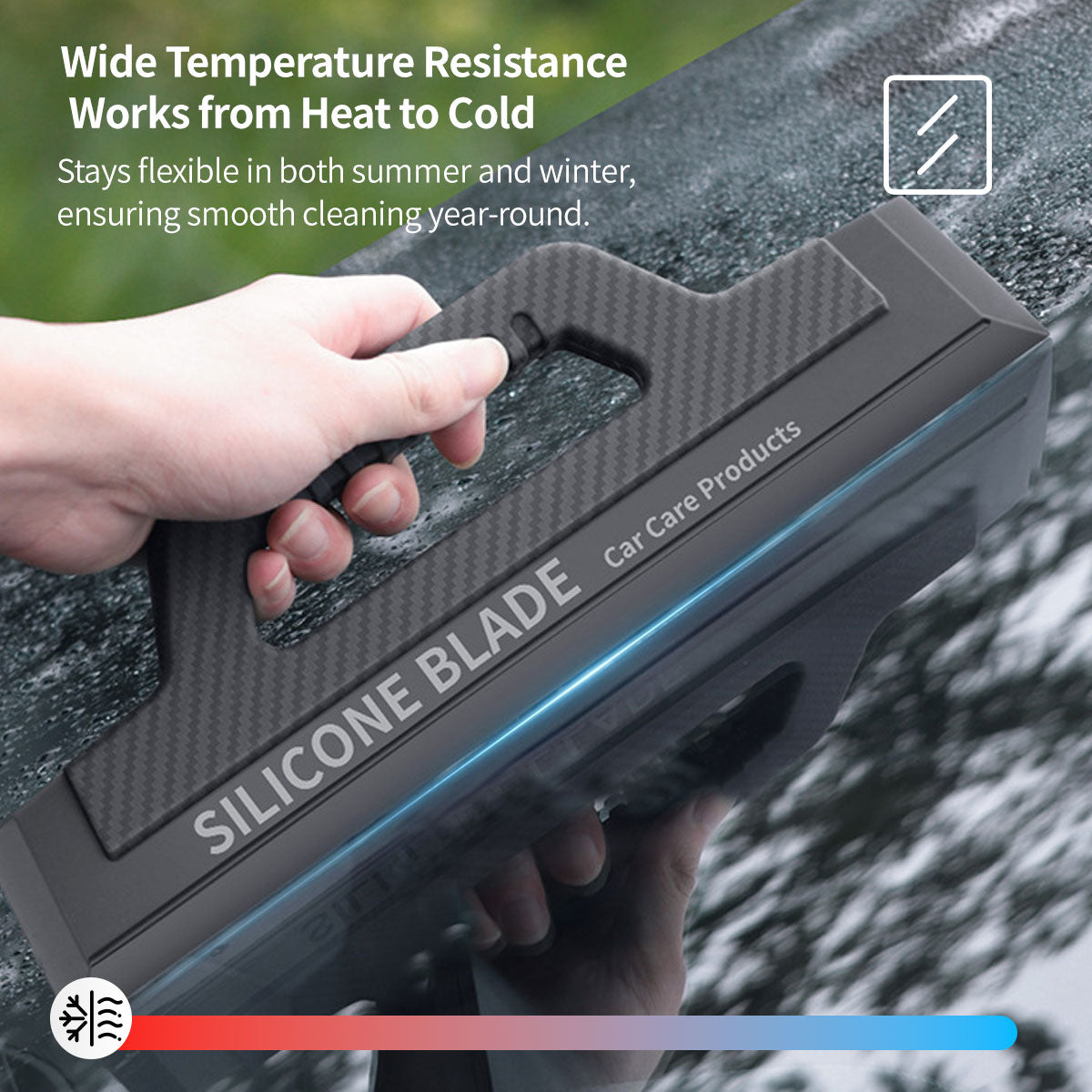 Silikonowa ściągaczka do szyb samochodowych - Lamylie