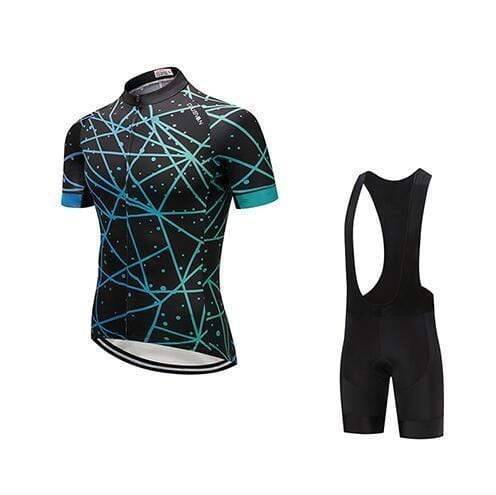 MTB-Radtrikot und gepolsterte Shorts im Set für Skull Road – Lamylie
