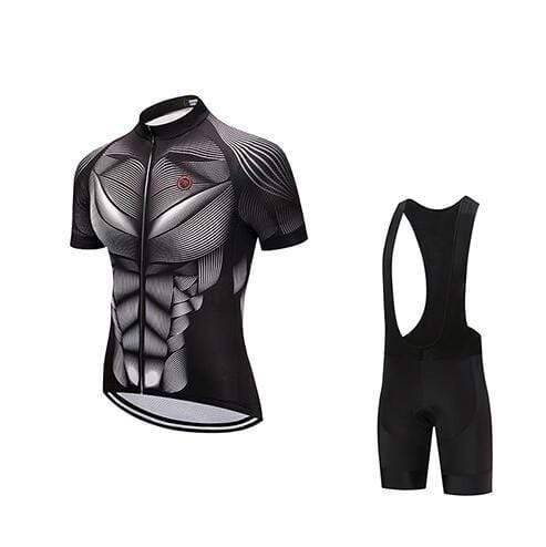 MTB-Radtrikot und gepolsterte Shorts im Set für Skull Road – Lamylie