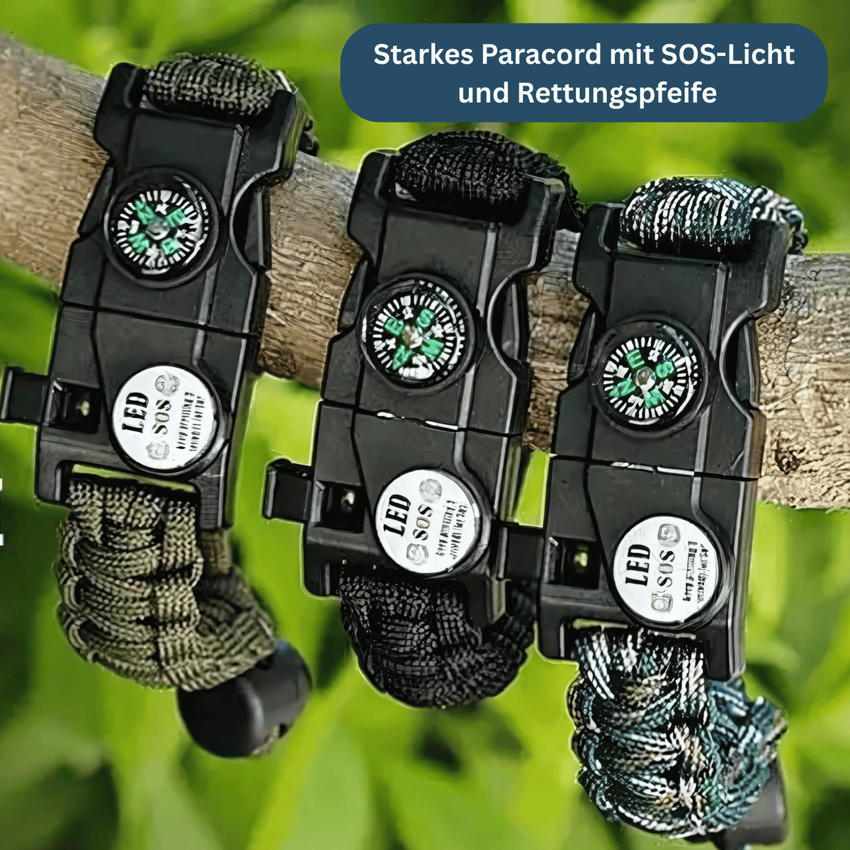 LED Compass Paracord Survival Bracelet - Lamylie