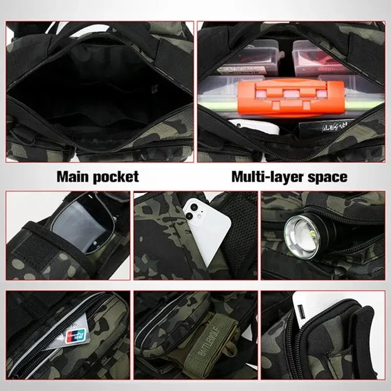 Fishing Backpack with Rod Storage for Tactical Use - Lamylie