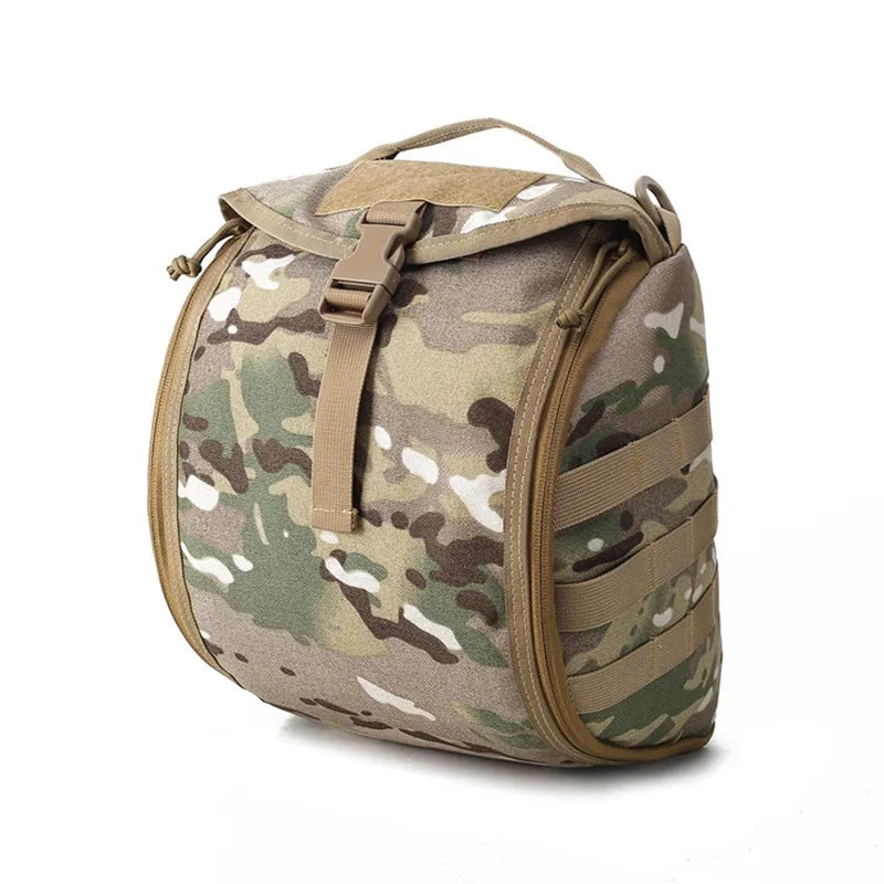 Military-Style Helmet Carrier with MOLLE System - Lamylie