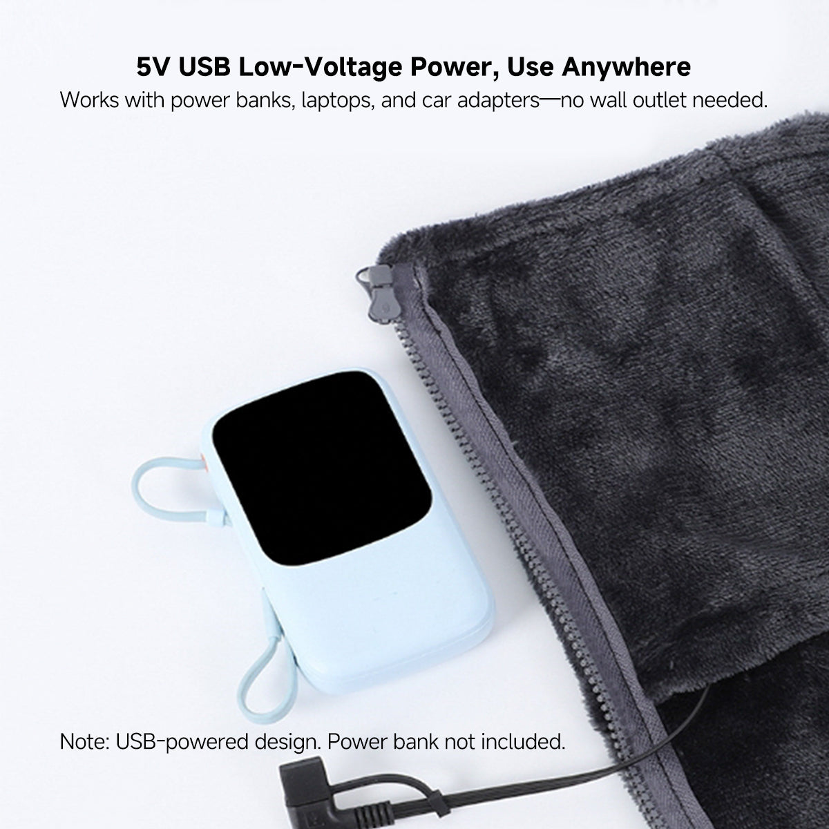 Heated USB Blanket Shawl for Winter Comfort - Lamylie
