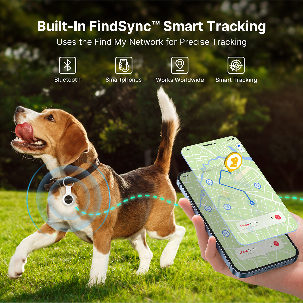 Tracker GPS per animali domestici - Dispositivo intelligente per la localizzazione - Lamylie