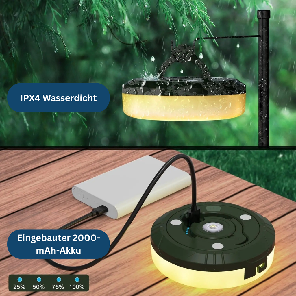 Ljusstarka uppladdningsbara ljusslingor för camping med USB - Lamylie