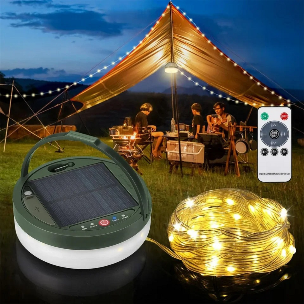 Ljusstarka uppladdningsbara ljusslingor för camping med USB - Lamylie