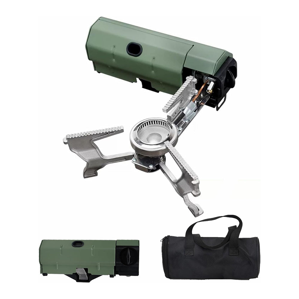 Portable Camping Stove for Warm Meals on the Go | Compact and Foldable Cooking Set | Ideal for Camping Hiking Picnic | Aluminum Butane Propane Camping Cooker - Lamylie