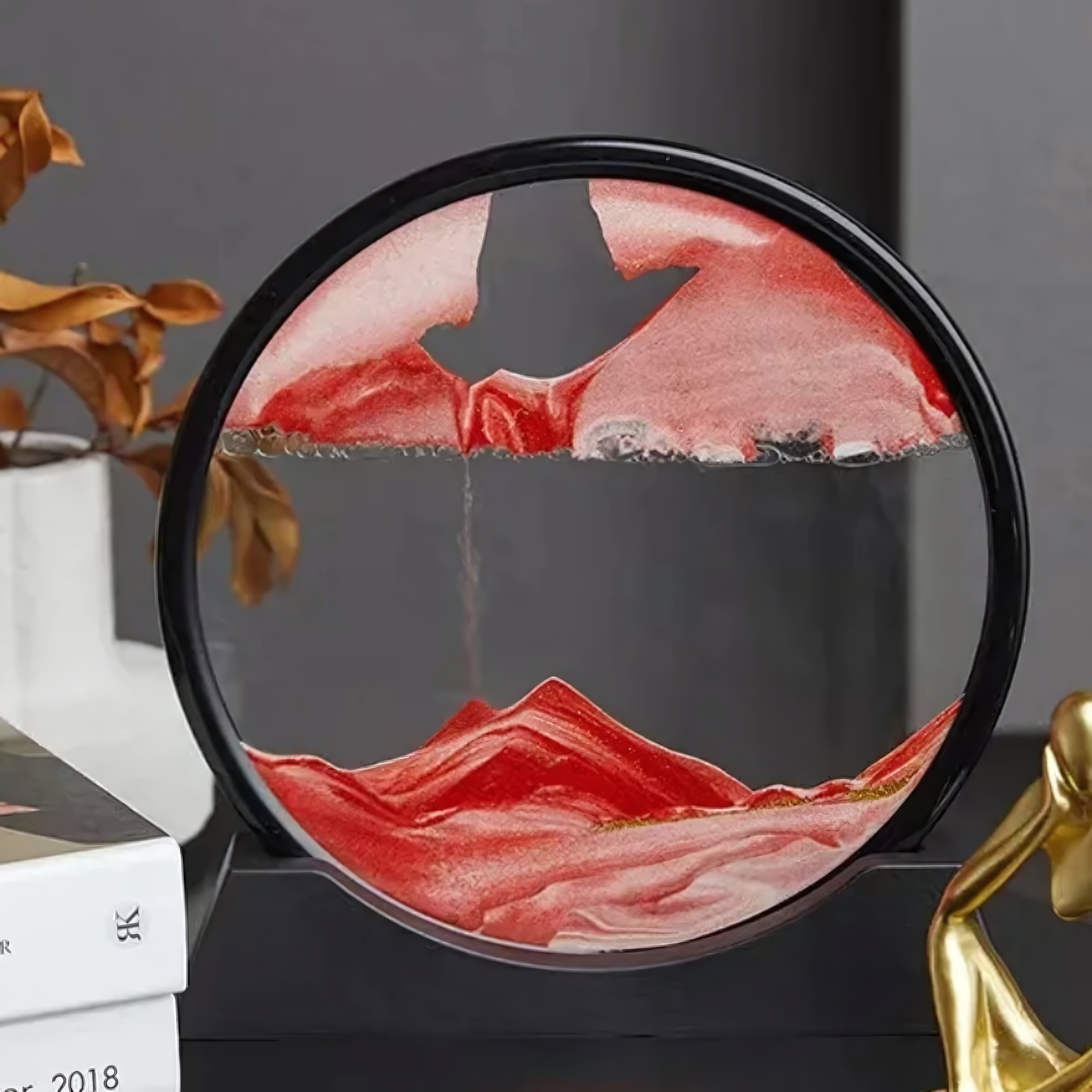 Decorative Sand Globe with Moving Sand | Small 7 Inch & Large 12 Inch | Soothing Table Decoration for Relaxation and Mindfulness - Lamylie