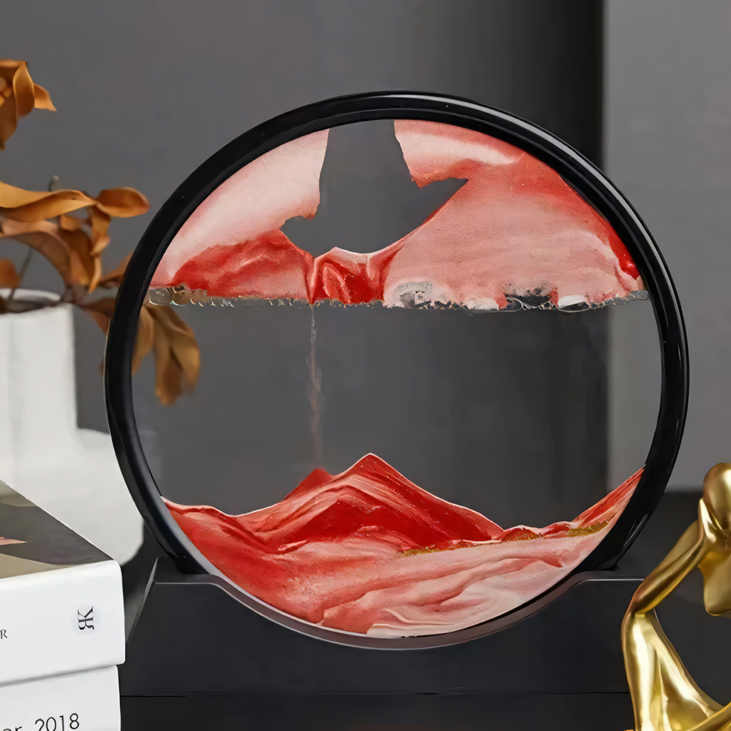 Decorative Sand Globe with Moving Sand | Small 7 Inch & Large 12 Inch | Soothing Table Decoration for Relaxation and Mindfulness - Lamylie