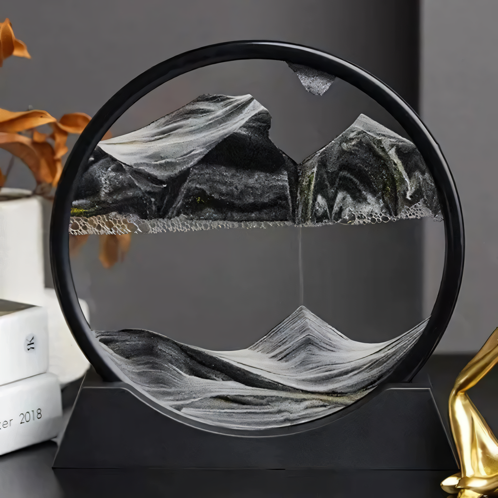 Decorative Sand Globe with Moving Sand | Small 7 Inch & Large 12 Inch | Soothing Table Decoration for Relaxation and Mindfulness - Lamylie
