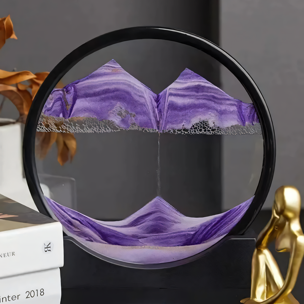 Decorative Sand Globe with Moving Sand | Small 7 Inch & Large 12 Inch | Soothing Table Decoration for Relaxation and Mindfulness - Lamylie