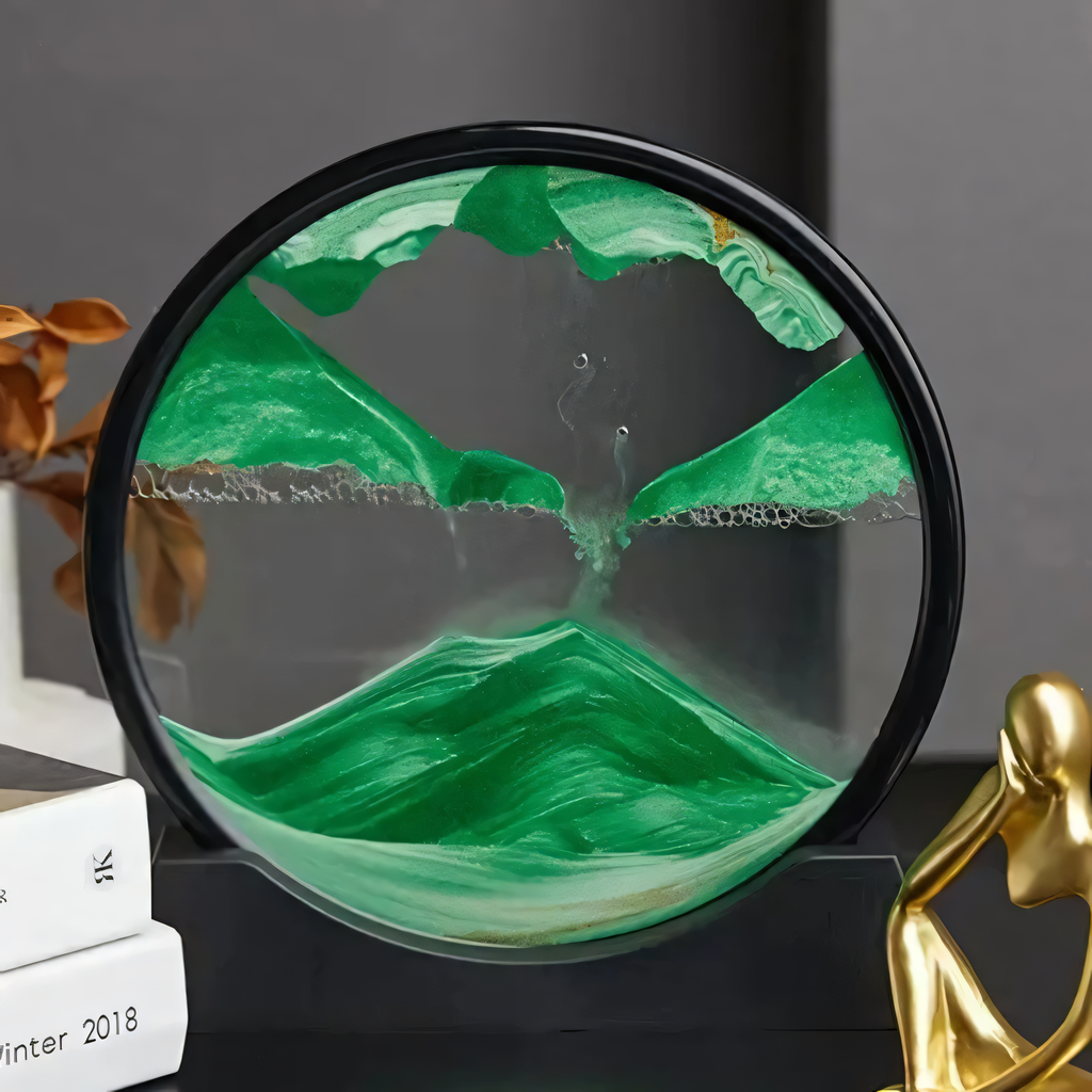 Decorative Sand Globe with Moving Sand | Small 7 Inch & Large 12 Inch | Soothing Table Decoration for Relaxation and Mindfulness - Lamylie