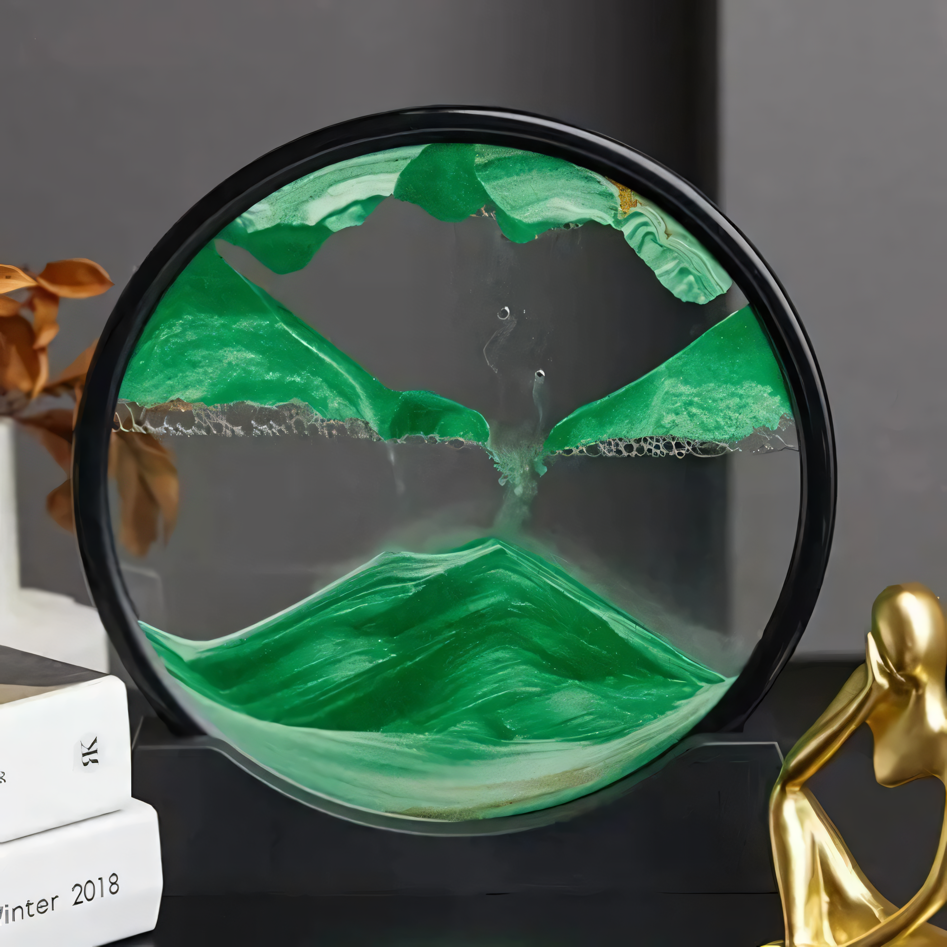 Decorative Sand Globe with Moving Sand | Small 7 Inch & Large 12 Inch | Soothing Table Decoration for Relaxation and Mindfulness - Lamylie