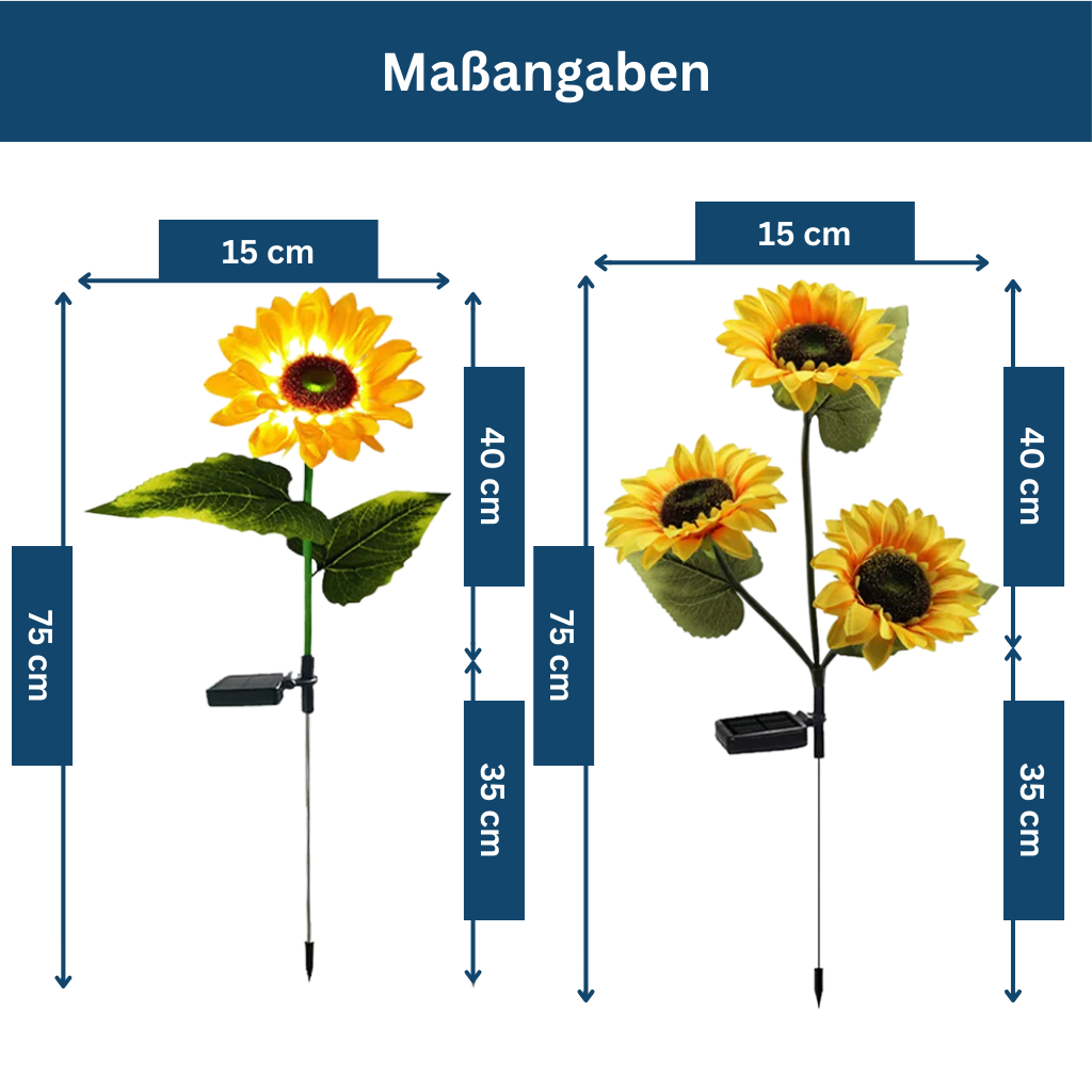 Trädgårdsblomlampor med LED – soldrivna dekorationslampor - Lamylie