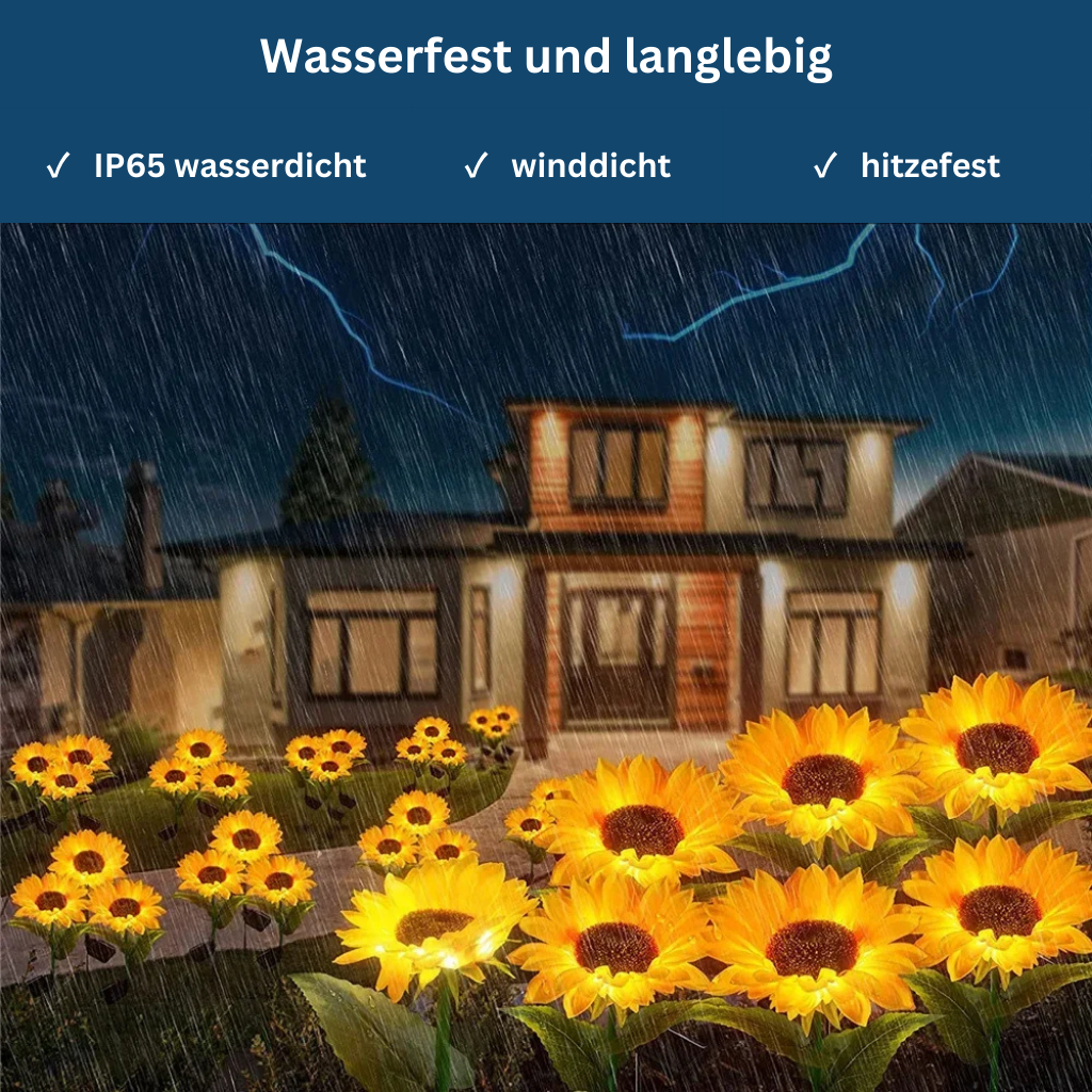 Trädgårdsblomlampor med LED – soldrivna dekorationslampor - Lamylie