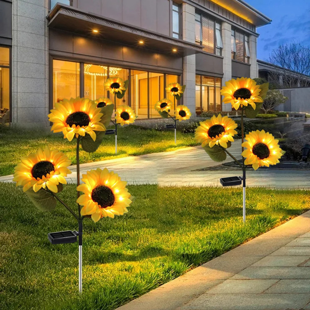Trädgårdsblomlampor med LED – soldrivna dekorationslampor - Lamylie