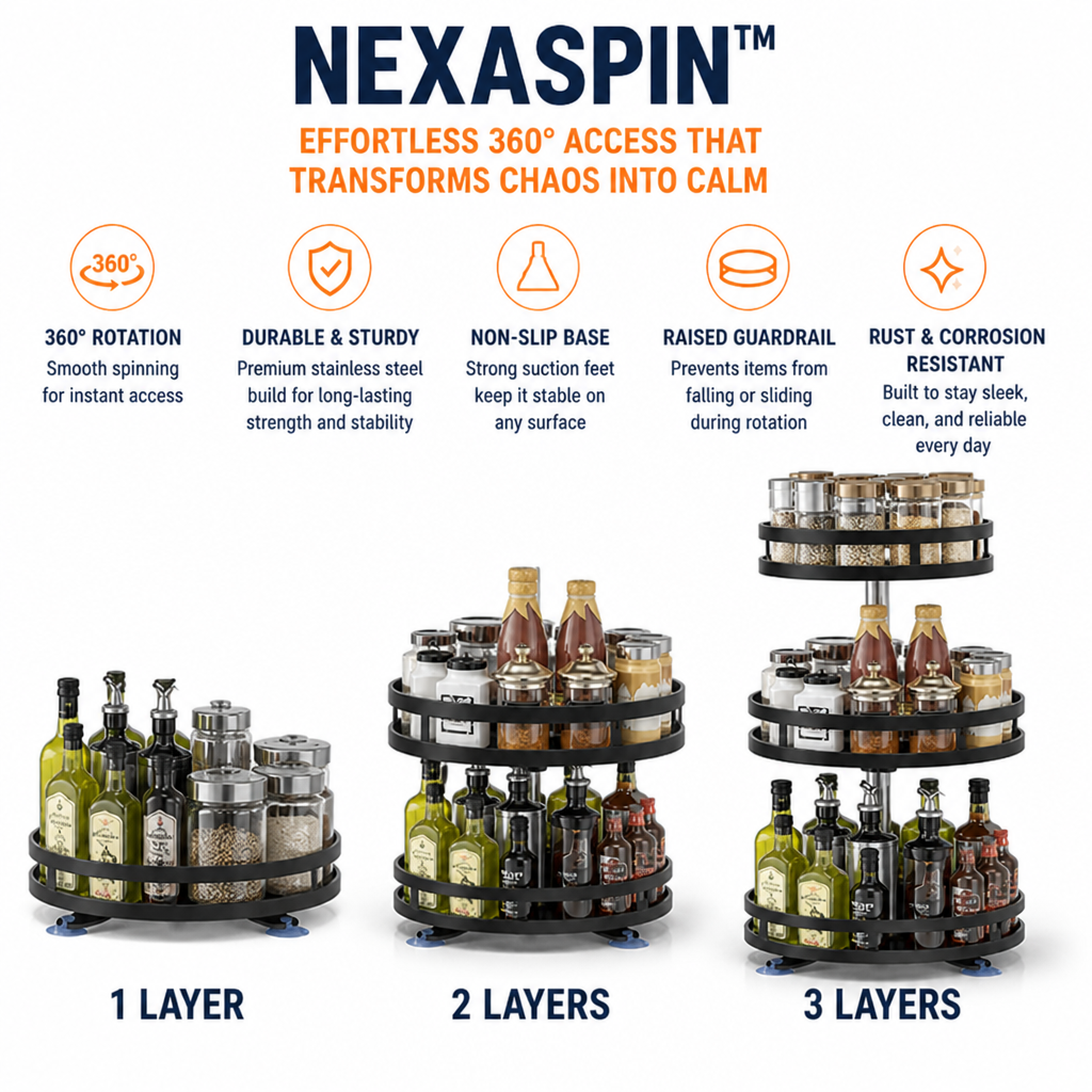 NexaSpin — Effortless 360° Access That Transforms Chaos into Calm - Lamylie