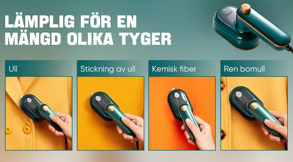 Přenosný napařovač oděvů a mini žehlička - Lamylie