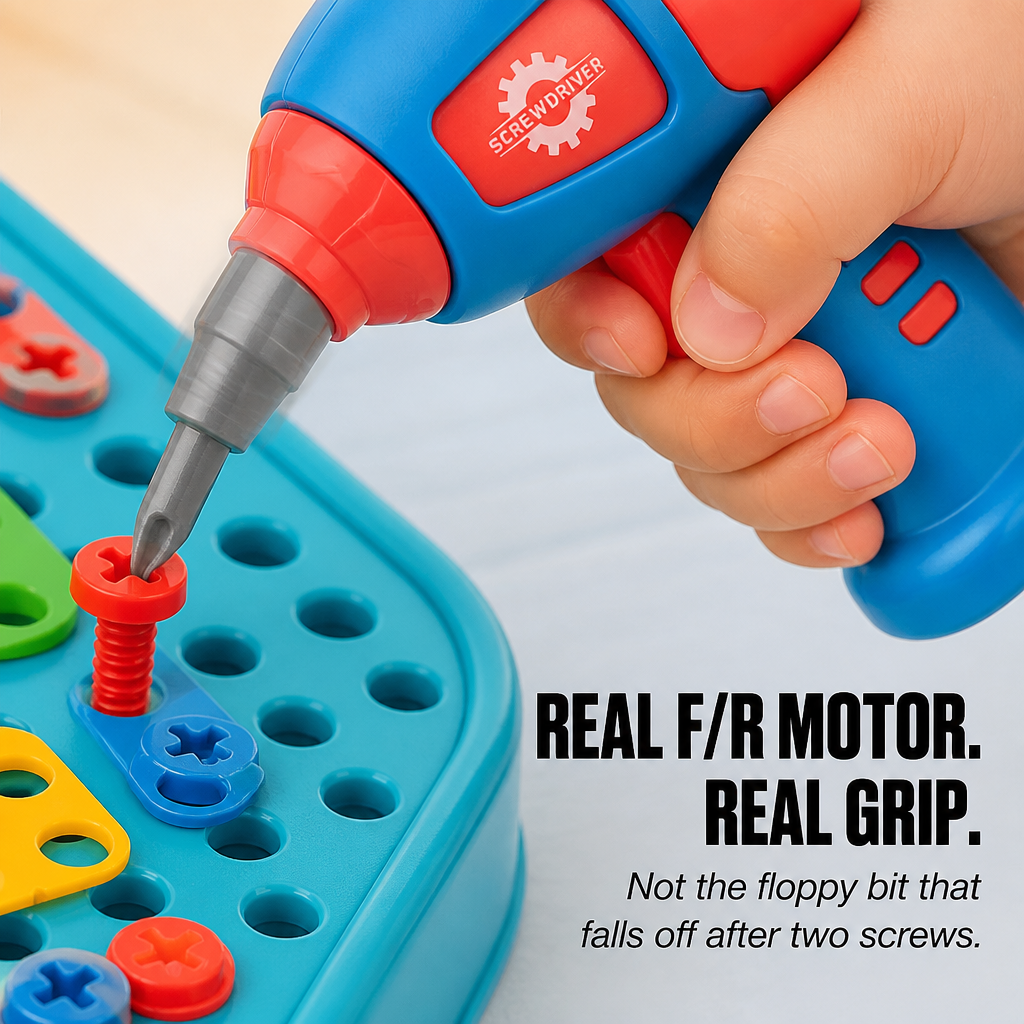 BrightBuilds — Swap Screen Time for 211 Pieces and a Real Working Drill - Lamylie