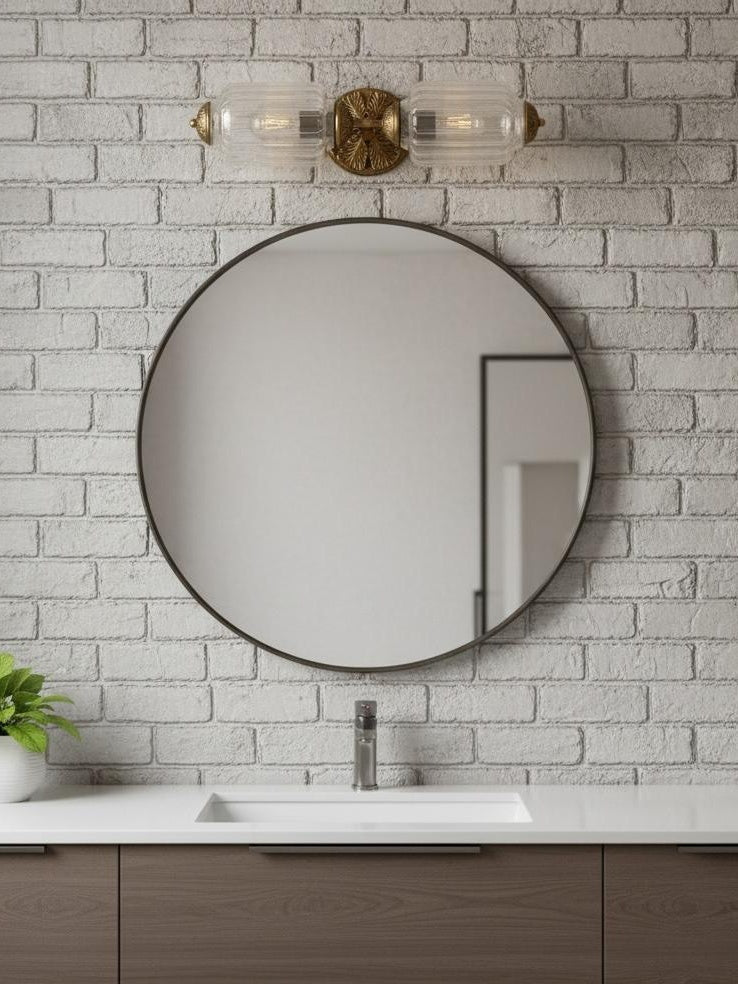 Vintage Glass Wall Lamp Horizontal Model Eloise Light Source for Living Room and Hallway - Lamylie