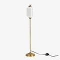 Decorative Glass Pumpkin Floor Lamp Retro Organic Style Living Room Standing Lamp - Lamylie