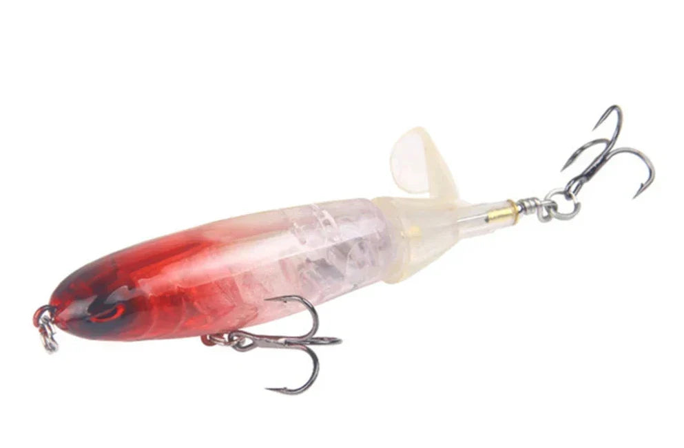 Isca de pesca com cauda macia rotativa - estilo Whopper Plopper - Lamylie