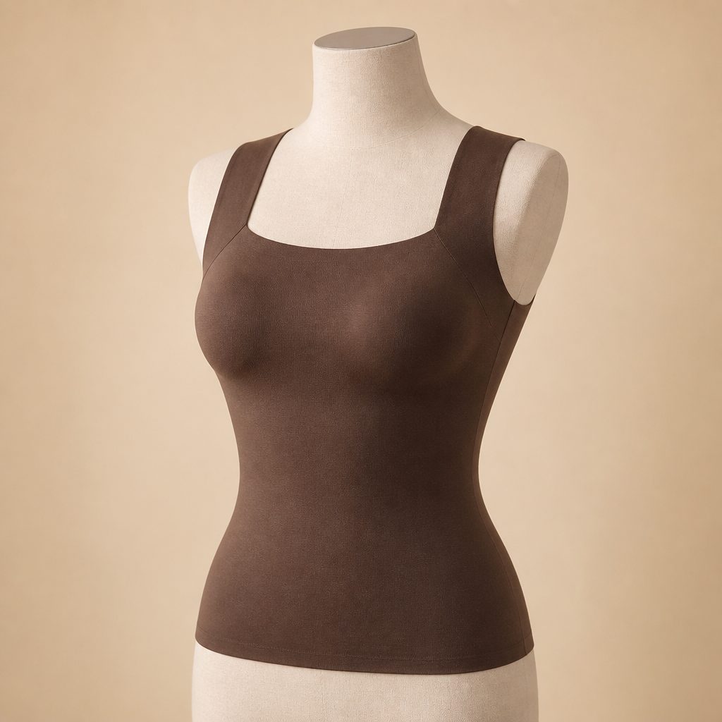 EmberaFit – Seamless Sculpting Tank with Built-In Shelf Bra - Lamylie