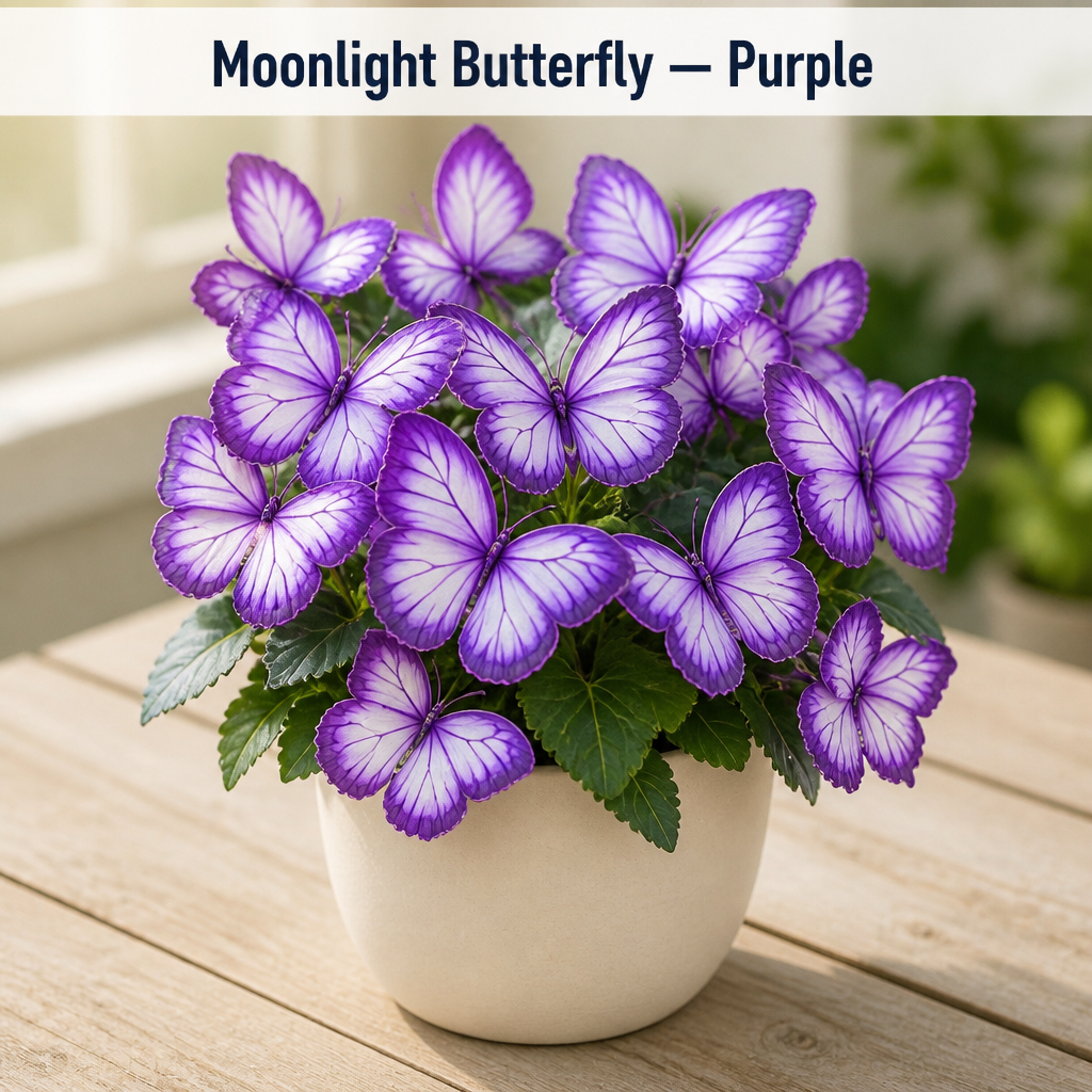 Graines de fleurs « Butterfly Bloom » MoonBliss — Cultivez des fleurs en forme de papillon qui feront s’arrêter et regarder tout votre quartier — Lamylie